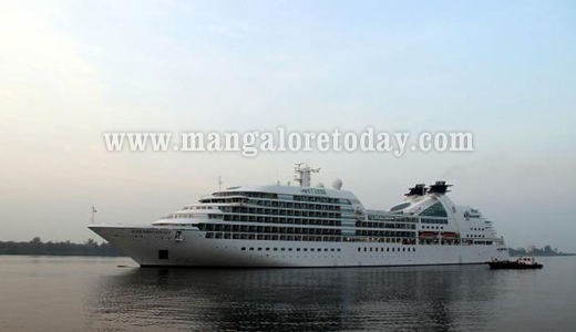 M V Seabourn Odyssey, first cruise vessel of season calls at New Mangalore Port